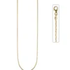 1,7mm feine Kobrakette Halskette Collier aus 333 Gold Gelbgold oval Damen 50cm