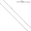 1,0mm feine Zopfkette Kette Halskette Collier 333 Gold Weißgold 42cm