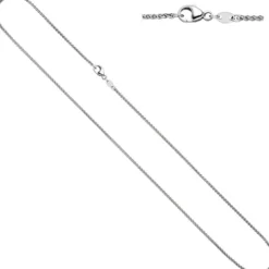 1,0mm feine Zopfkette Kette Halskette Collier 333 Gold Weißgold 42cm