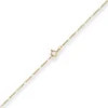 1,5mm Figarokette diamantiert Collier Halskette aus 585 Gold Gelbgold 42cm