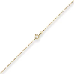 1,5mm Figarokette diamantiert Collier Halskette aus 585 Gold Gelbgold 42cm