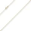 1,1mm Figarokette diamantiert Collier Halskette aus 585 Gold Gelbgold 42cm