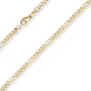 2,8mm Figarokette diamantiert Kette Collier Halskette aus 585 Gold Gelbgold 55cm