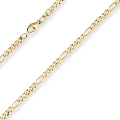 2,8mm Figarokette diamantiert Kette Collier Halskette aus 585 Gold Gelbgold 50cm