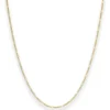 1,5mm Figarokette diamantiert Kette Collier Halskette aus 585 Gold Gelbgold 42cm