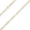 3,4mm Figarokette diamantiert Kette Collier Halskette aus 333 Gold Gelbgold 45cm