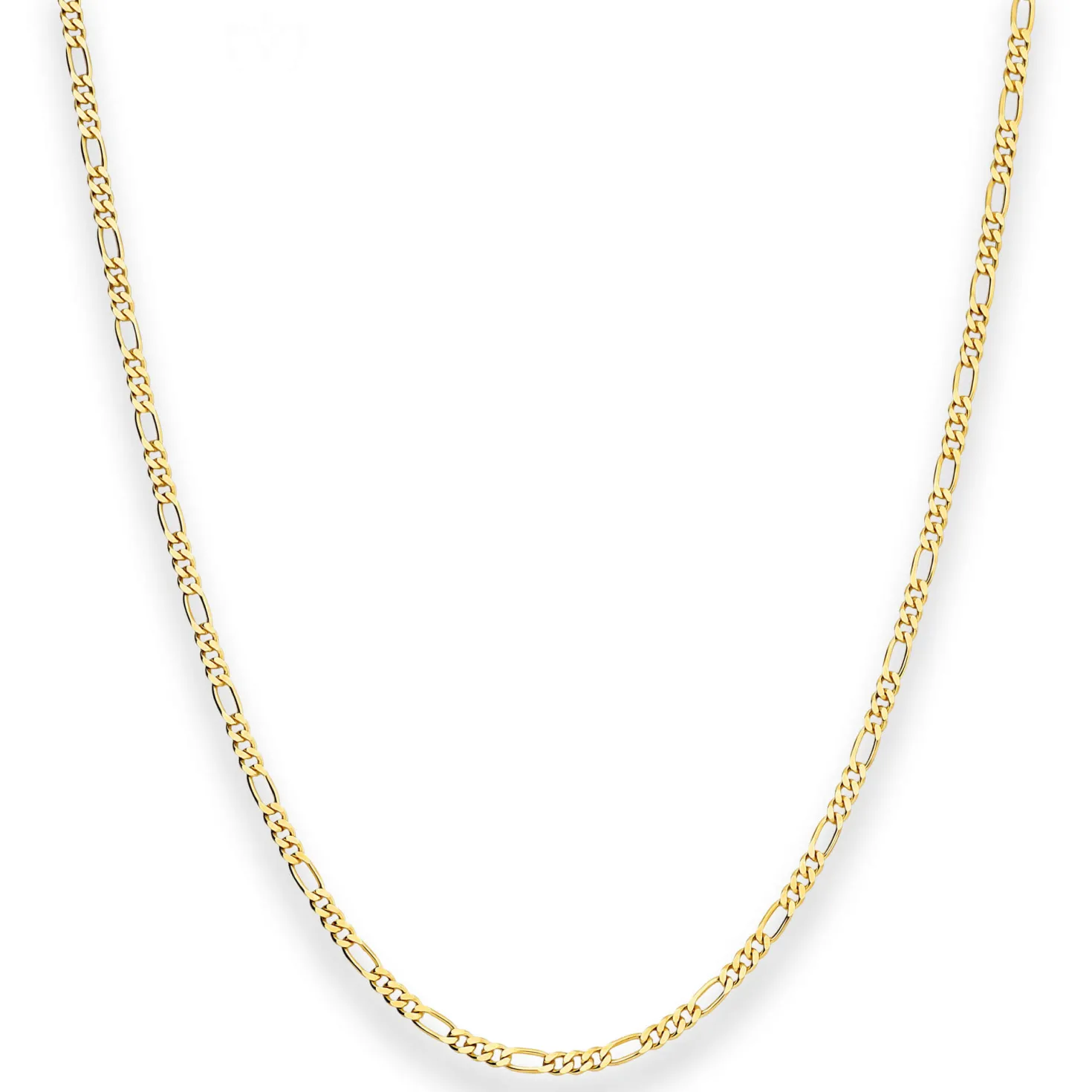 2,2mm Figarokette diamantiert Kette Collier Halskette aus 333 Gold Gelbgold 50cm