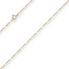 1,5mm Figarokette diamantiert Kette Collier Halskette aus 333 Gold Gelbgold 36cm