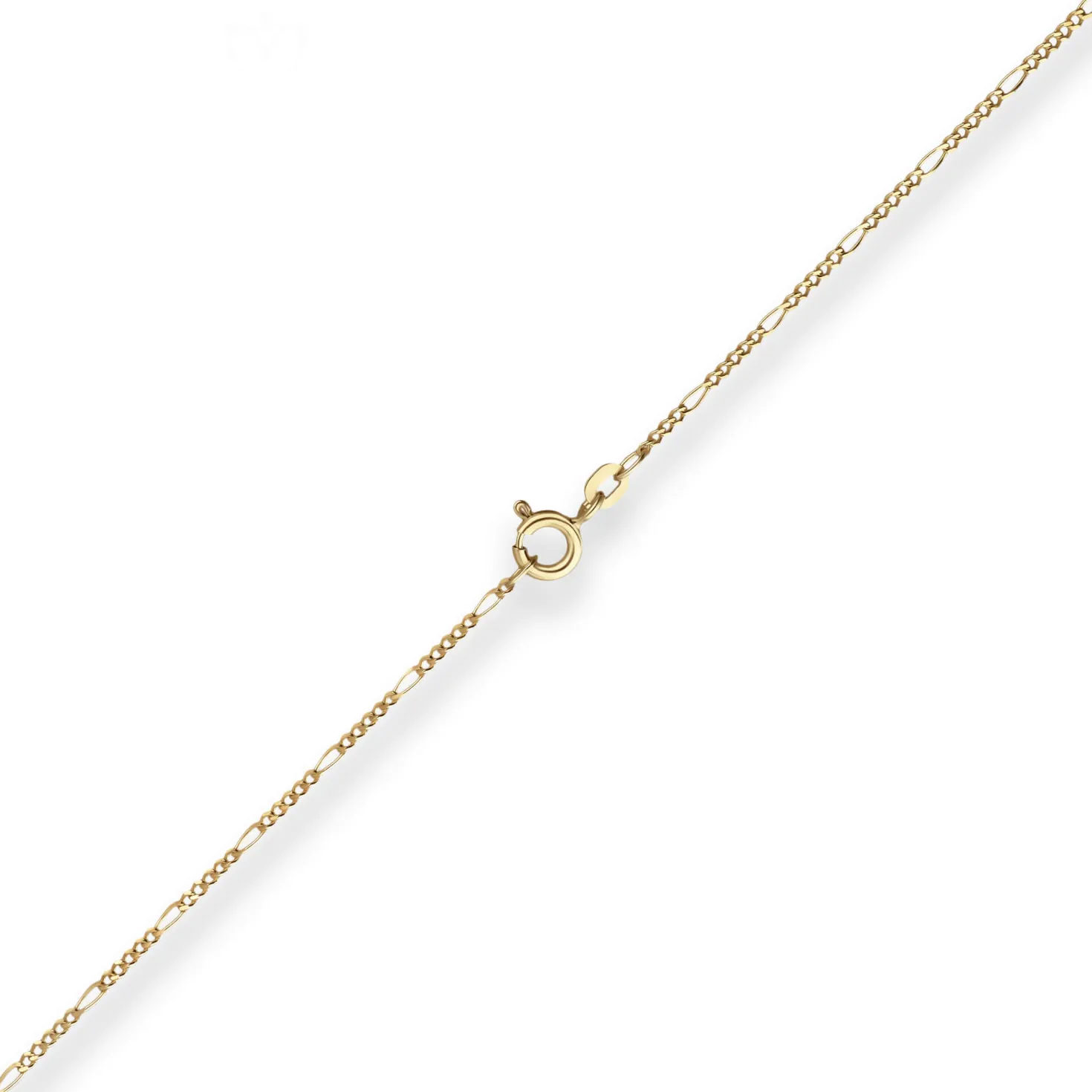 1,5mm Figarokette diamantiert Kette Collier Halskette aus 333 Gold Gelbgold 36cm