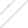 2,2mm Figarokette diamantiert Silberkette Collier Halskette aus 925 Silber 60cm