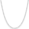 1,9mm Figarokette diamantiert Silberkette Collier Halskette aus 925 Silber 60cm