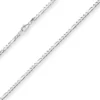 3,4mm Figarokette diamantiert Silberkette Collier Halskette aus 925 Silber 60cm