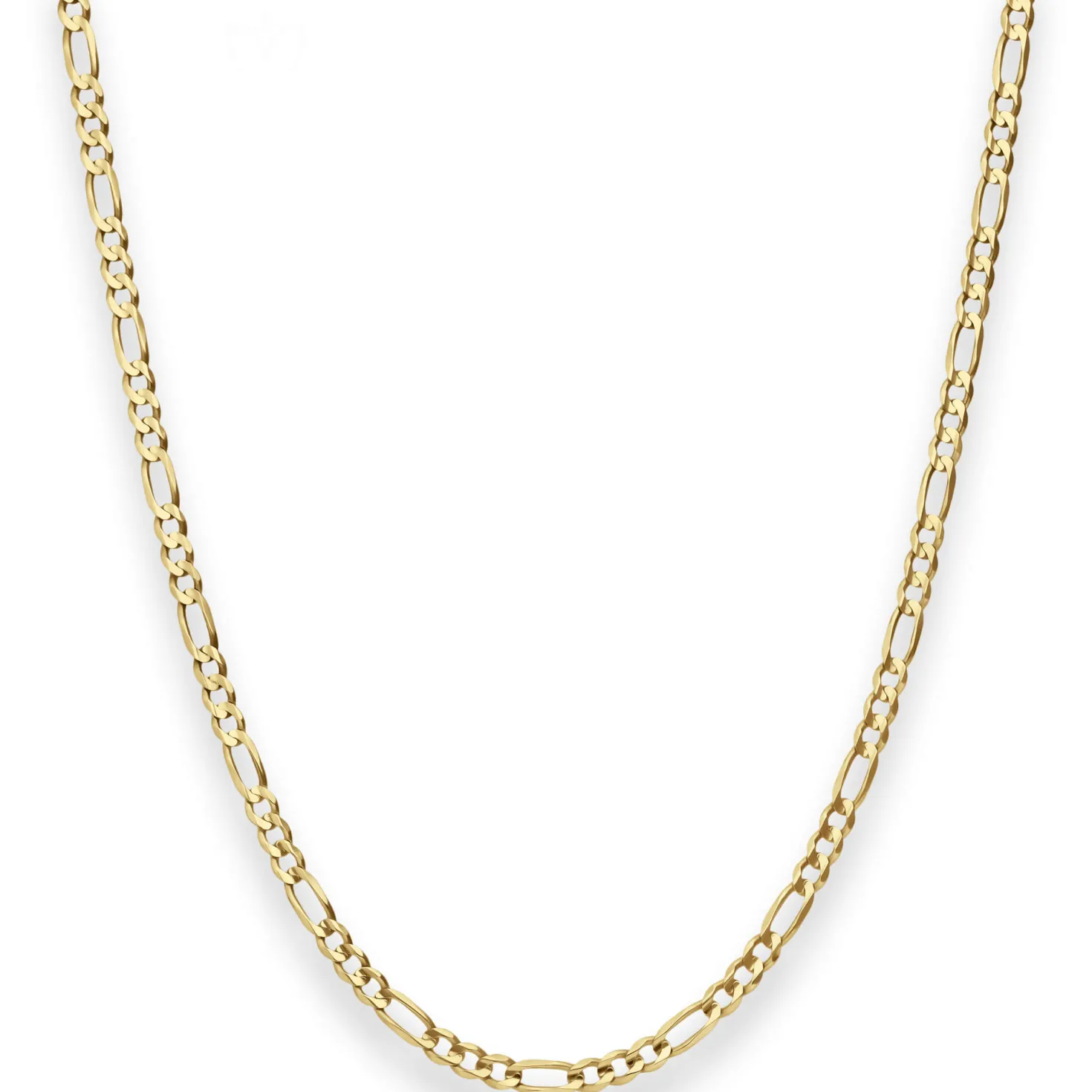 3,4mm Figarokette Goldkette Collier Halskette aus 333 Gold Gelbgold 75cm