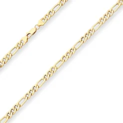 5,7mm Figarokette Goldkette Collier Halskette aus 750 Gold Gelbgold 50cm