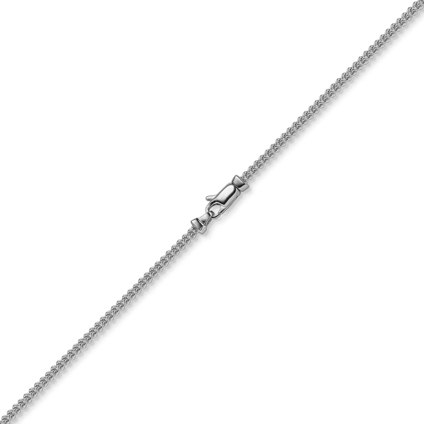 2mm Franco Armband Armkette Armschmuck aus 585 Gold Weißgold massiv 19cm