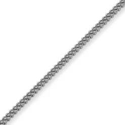 4,5mm Franco Kette Halskette Collier aus 585 Gold Weißgold massiv 60cm