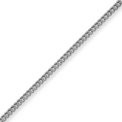 3,5mm Franco Kette Halskette Collier aus 585 Gold Weißgold massiv 60cm