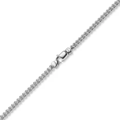 4,5mm Franco Kette Halskette Collier aus 585 Gold Weißgold massiv 55cm