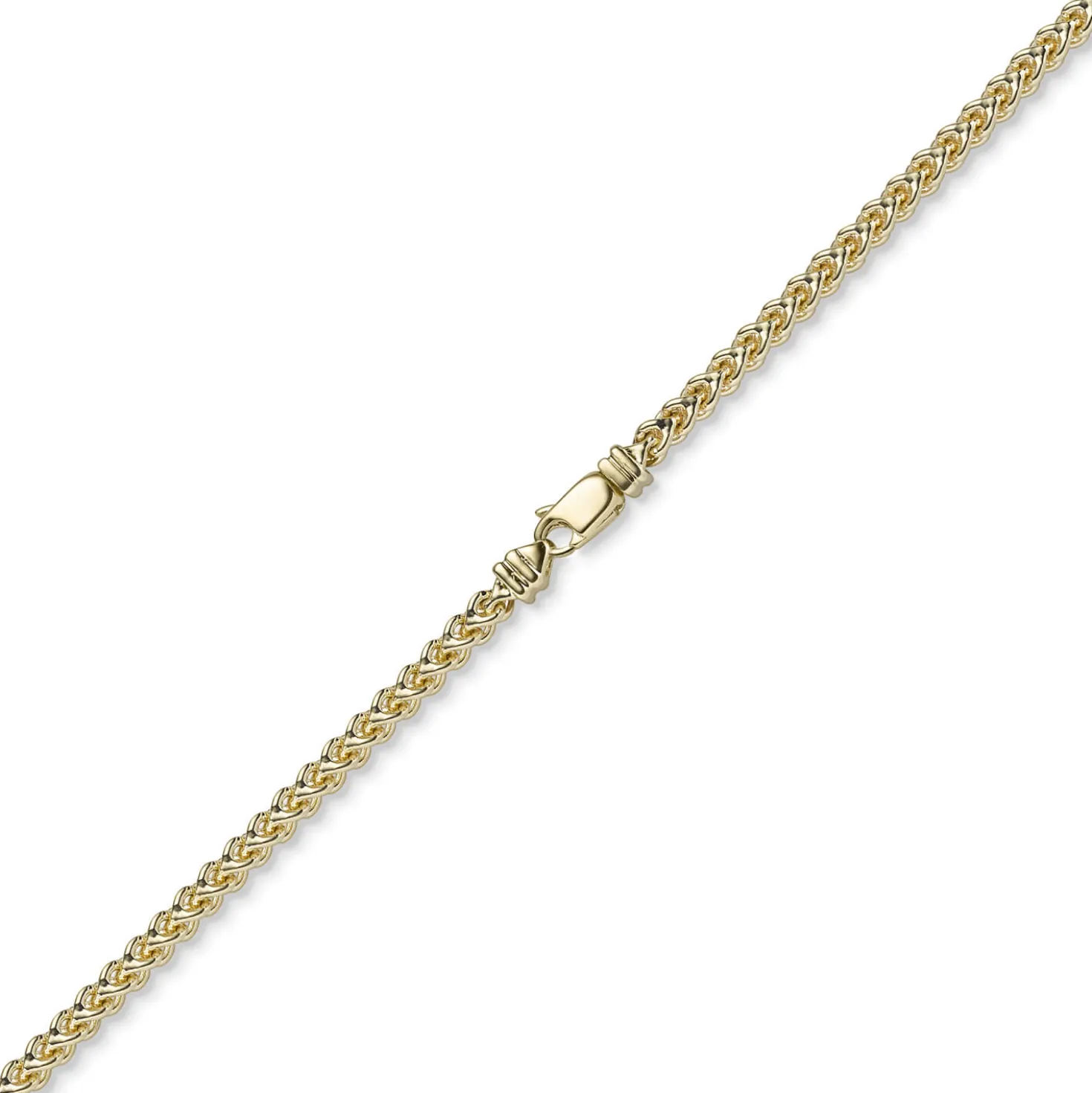 3,5mm Franco Kette Halskette Collier aus 585 Gold Gelbgold massiv 55cm