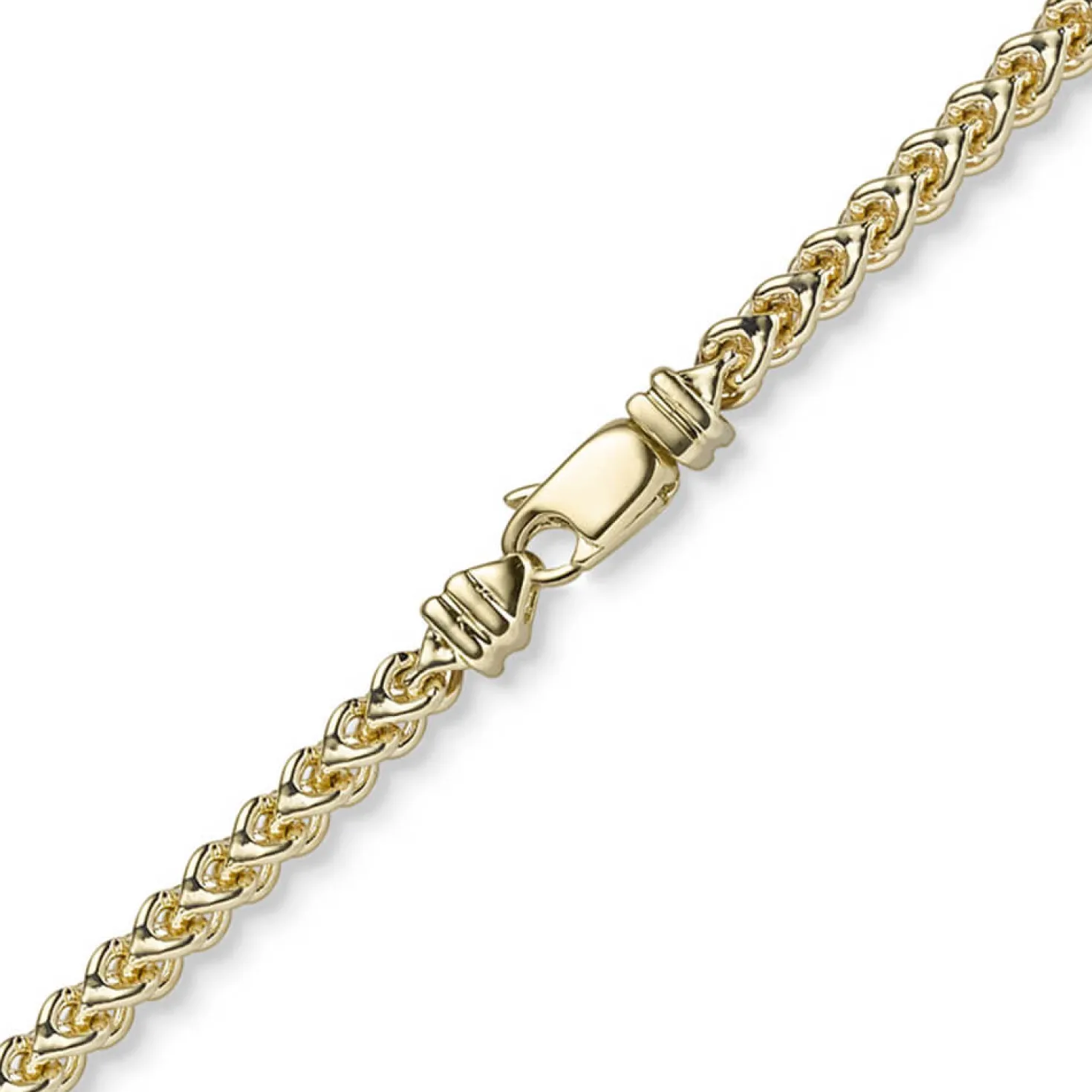 3,5mm Franco Kette Halskette Collier aus 585 Gold Gelbgold massiv 60cm