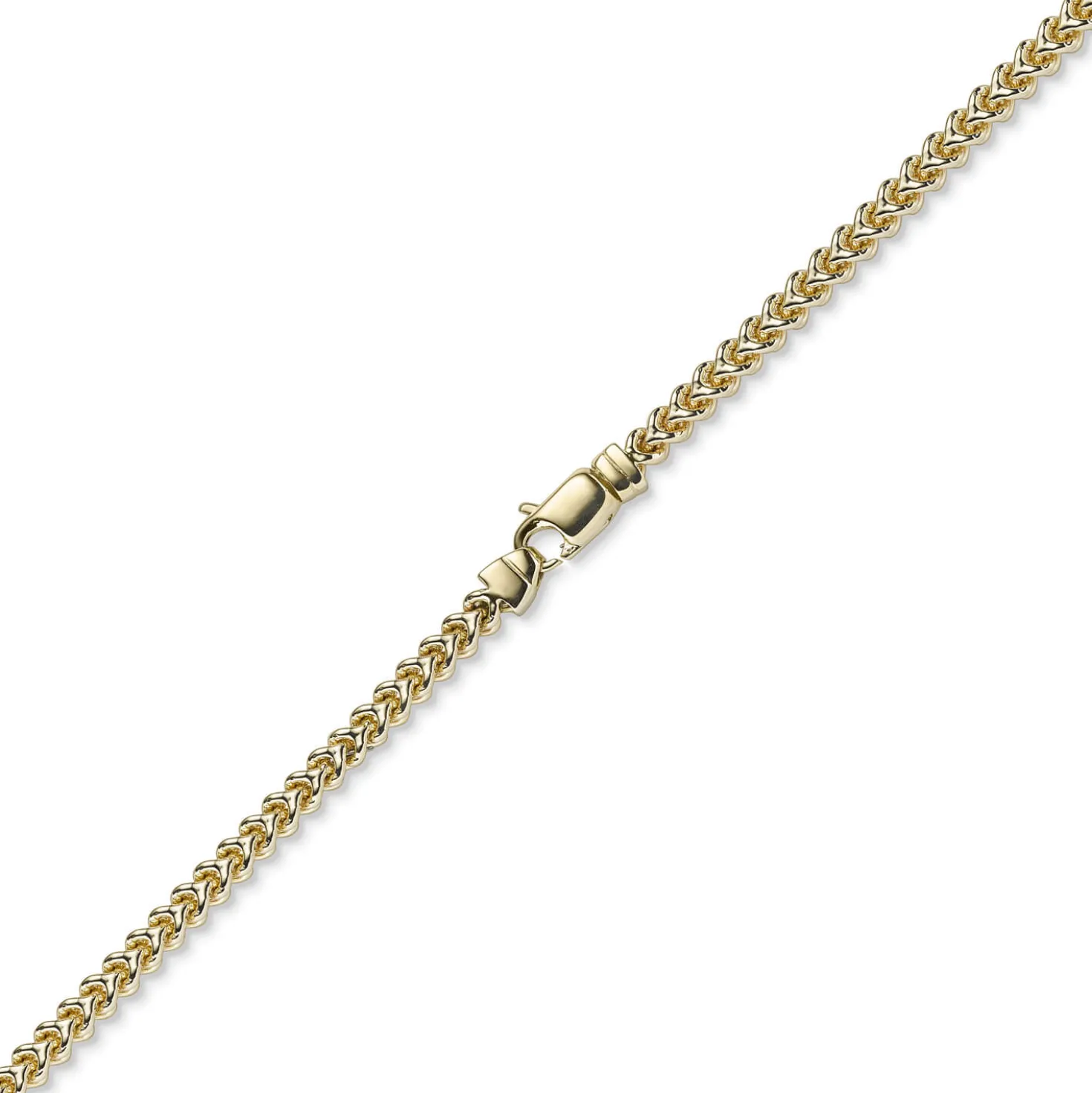 4,5mm Franco Kette Halskette Collier aus 750 Gold Gelbgold massiv 60cm