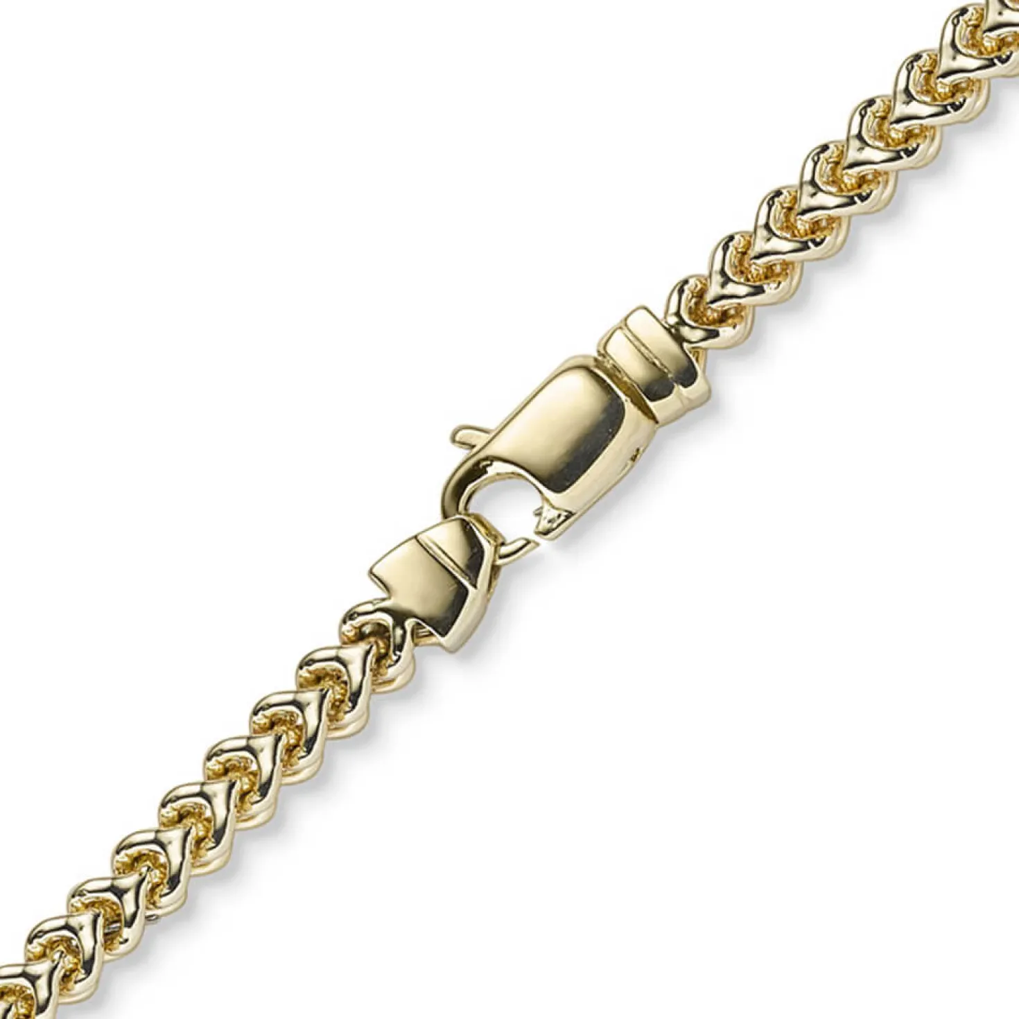 4,5mm Franco Kette Halskette Collier aus 750 Gold Gelbgold massiv 60cm