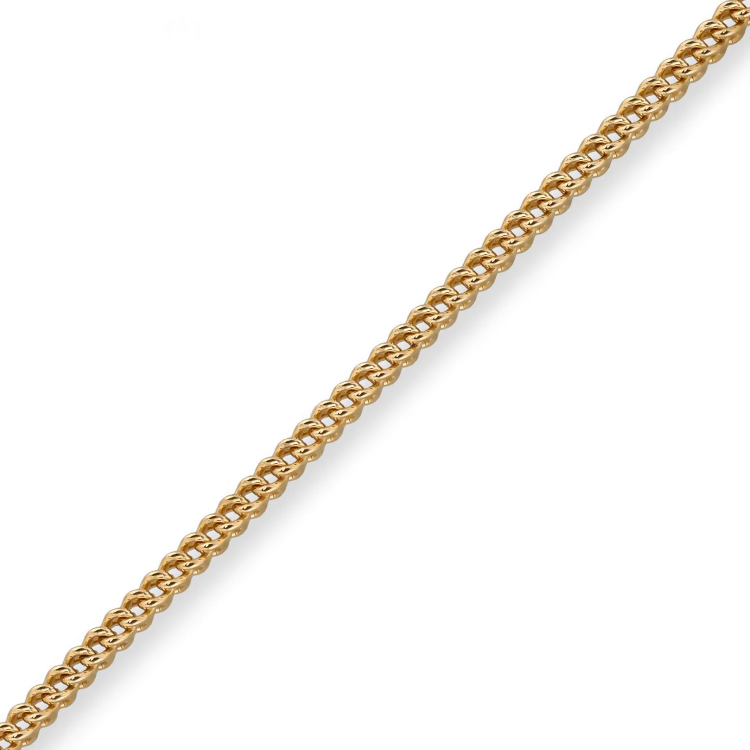 3,5mm Franco Kette Halskette Collier aus 750 Gold Gelbgold massiv 55cm