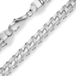 5,6mm Fuchsschwanzkette Silberkette Collier Halskette aus 925 Silber 50cm