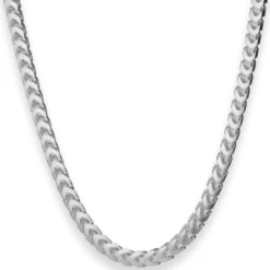 5,1mm Fuchsschwanzkette Silberkette Collier Halskette aus 925 Silber matt 45cm