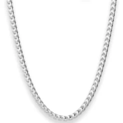 4,3mm Fuchsschwanzkette Silberkette Collier Halskette aus 925 Silber matt 50cm