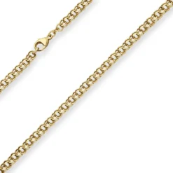5,2mm Garibaldikette Goldkette Collier Halskette aus 585 Gold Gelbgold 45cm