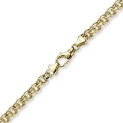 7mm Garibaldi Kette Halskette aus 585 Gold Gelbgold massiv 55cm