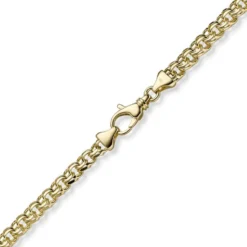 5,5mm Garibaldi Kette Halskette aus 585 Gold Gelbgold massiv 60cm