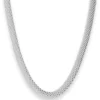 6,3mm Geflechte-Kette Silberkette Collier Halskette aus 925 Silber 45cm
