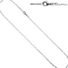 1,4mm Gliederkette Collier Kette Halskette 925 Silber Karabiner 45cm