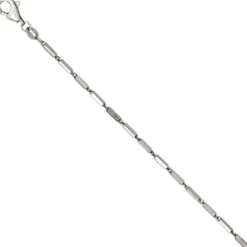 1,4mm Gliederkette Collier Kette Halskette 925 Silber Karabiner 50cm