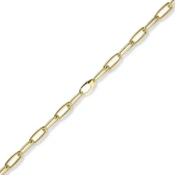 11mm Halskette Collier Paper-Clip Phantasie-Kette aus 585 Gold Gelbgold 50cm