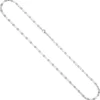 3,2mm Halskette Kette Collier aus 925 Silber rhodiniert 45cm Silberkette
