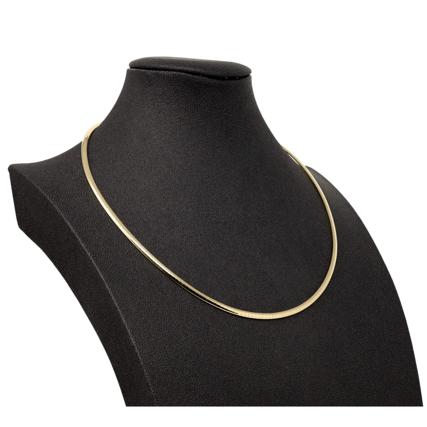 3mm Halsreif Collier Omegareif Omegakette 750 Gold Gelbgold Goldkette 50cm Damen