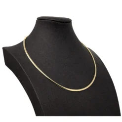 3mm Halsreif Collier Omegareif Omegakette 750 Gold Gelbgold Goldkette 42cm Damen