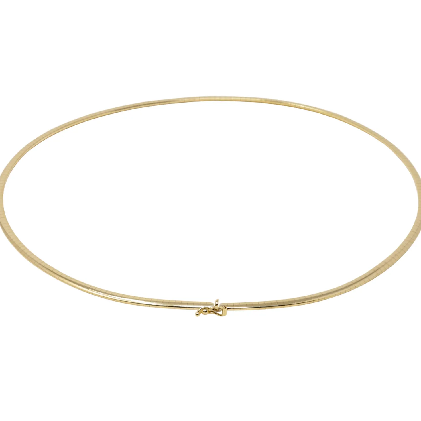 3mm Halsreif Collier Omegareif Omegakette 750 Gold Gelbgold Goldkette 42cm Damen
