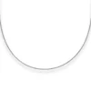 1,2mm Halsreif Halskette aus 925 Silber rhodiniert 50cm