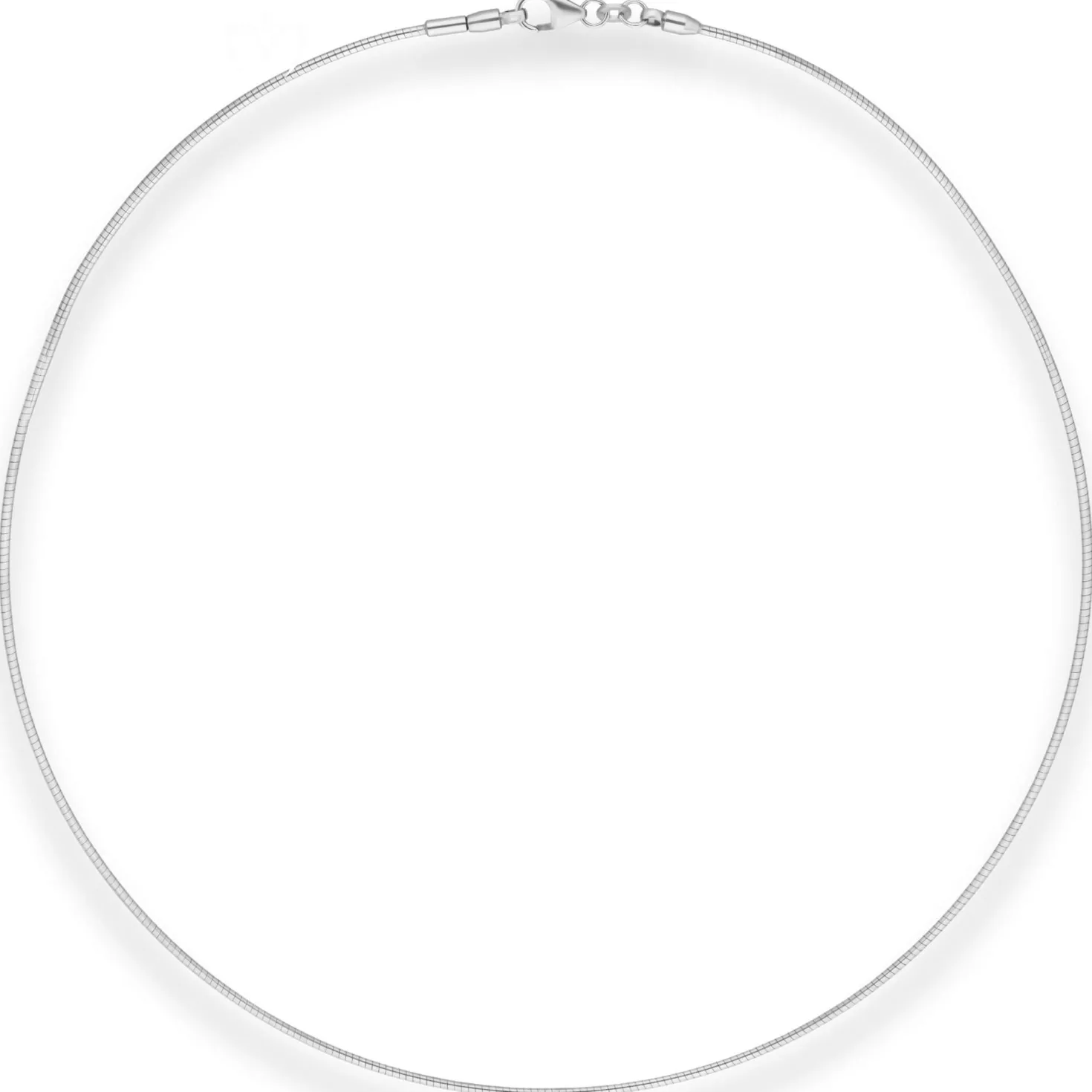 1,2mm Halsreif Halskette aus 925 Silber 40cm