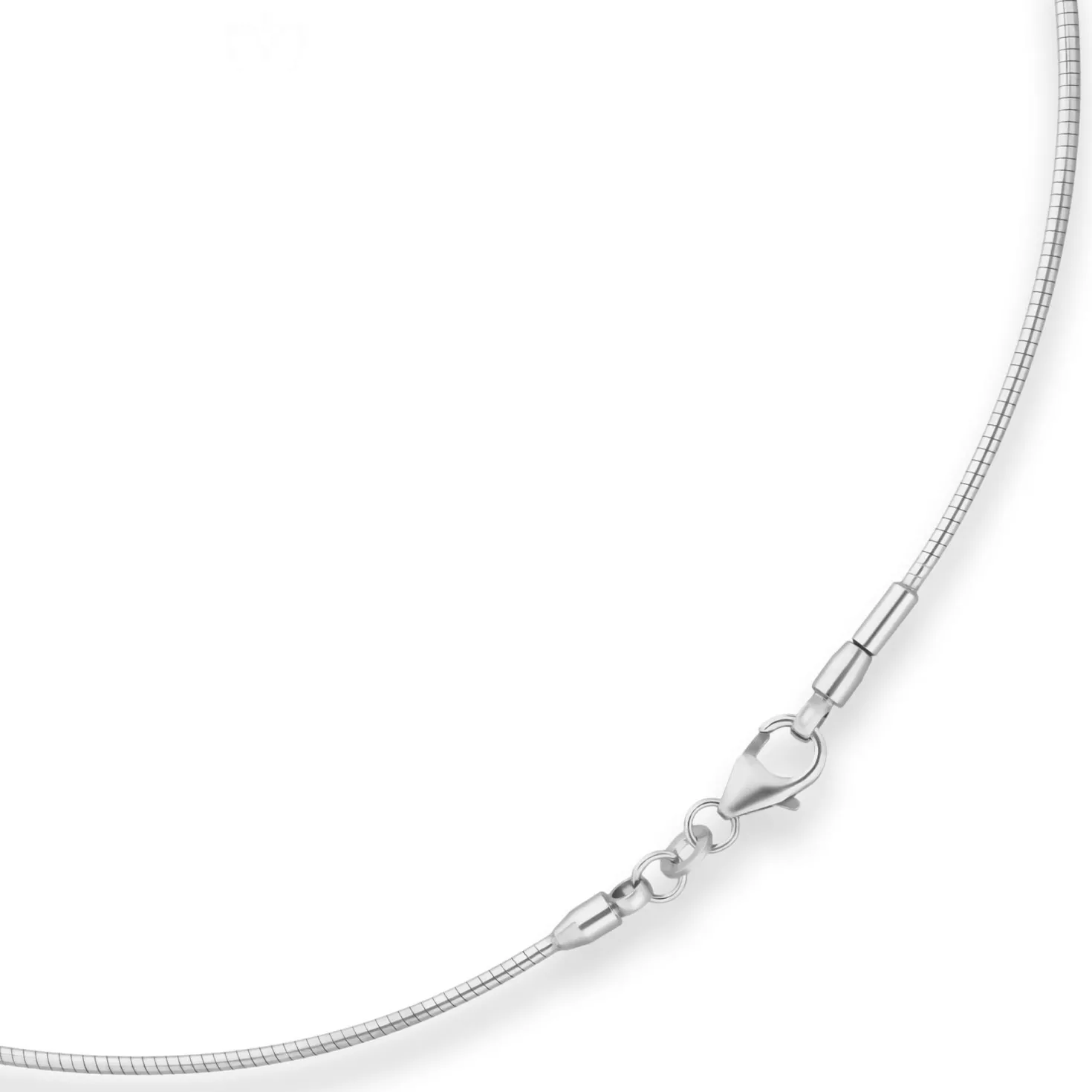 1,2mm Halsreif Halskette aus 925 Silber 40cm