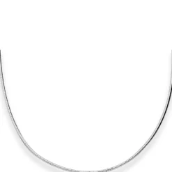 2mm Halsreif Halskette aus 925 Silber rhodiniert 42cm