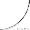 2mm Halsreif Halskette aus 925 Silber 50cm