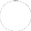 1mm Halsreif Halskette aus 925 Silber rhodiniert 50cm