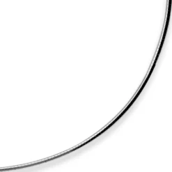 2mm Halsreif Halskette aus 925 Silber rhodiniert 50cm