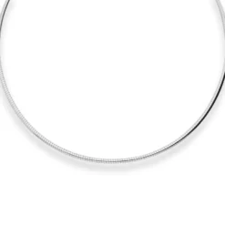 3mm Halsreif Halskette aus 925 Silber 40cm