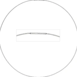 1mm Halsreif Halskette Collier aus Edelstahl Halsschmuck, 45cm